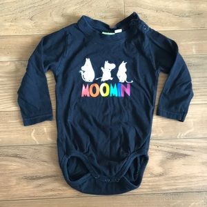 MOOMIN muumi onesie long sleeved black 🤗